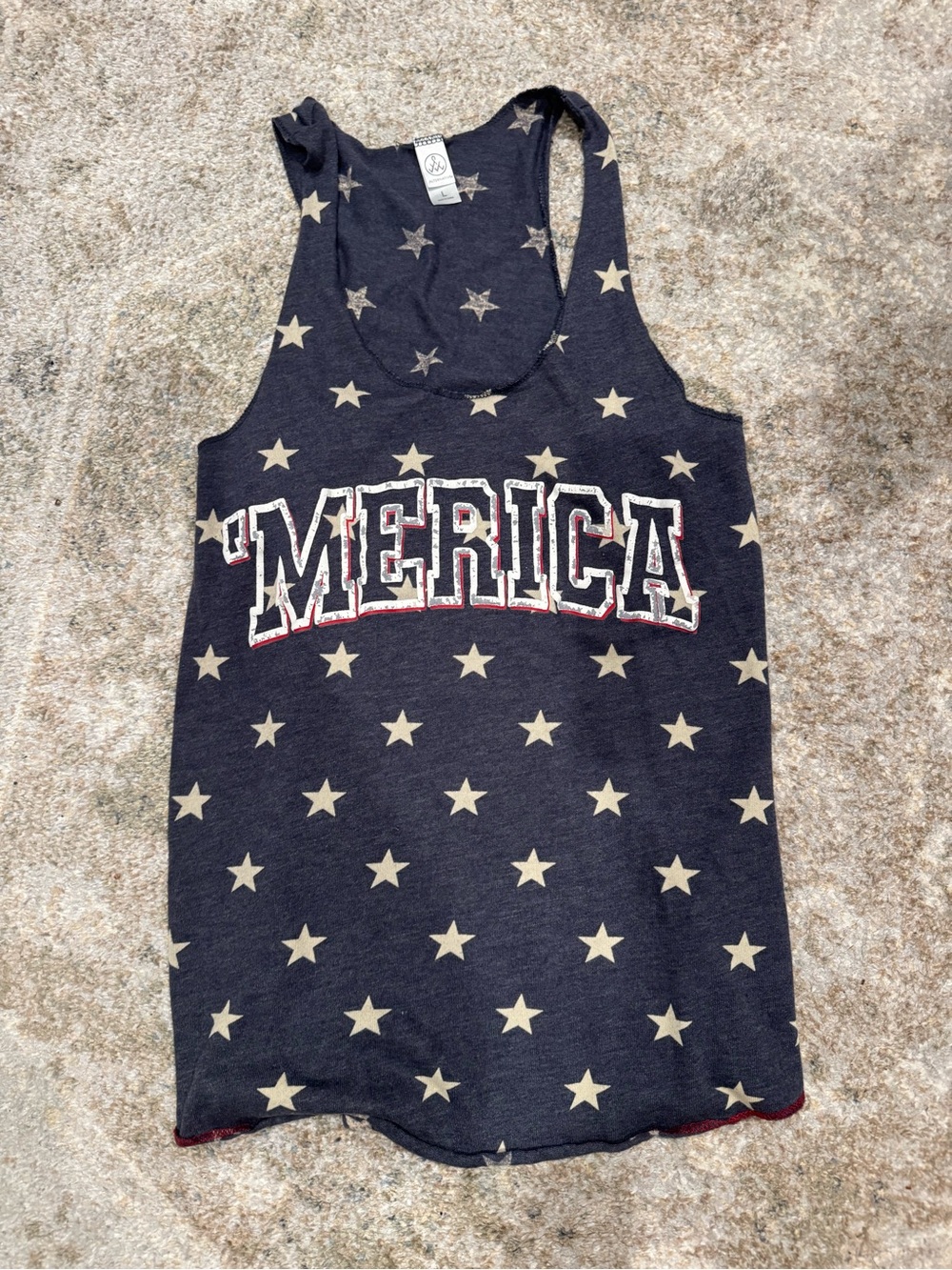 Alternative Navy Star 'Merica Tank Top
